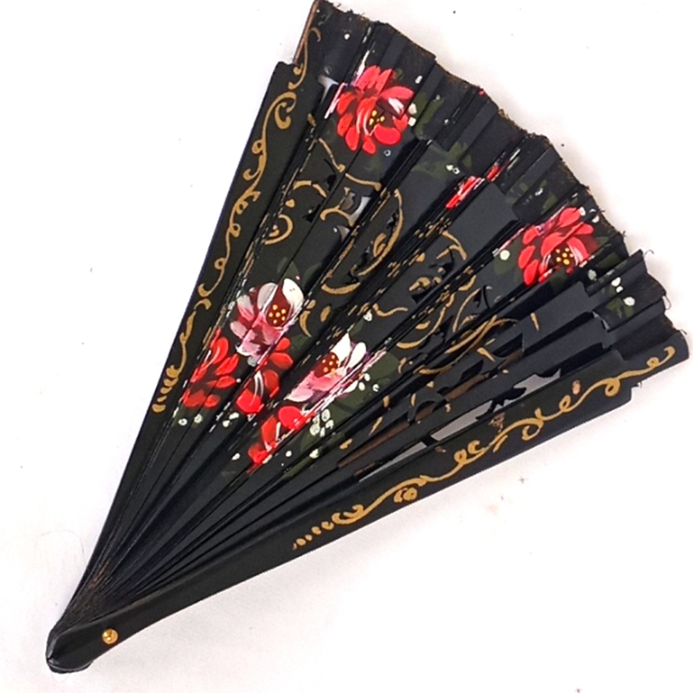 Hand Painted Fan - Picture 4 of 4